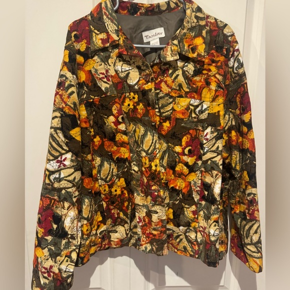 Floral jacket long sleeve size XL - Picture 2 of 6